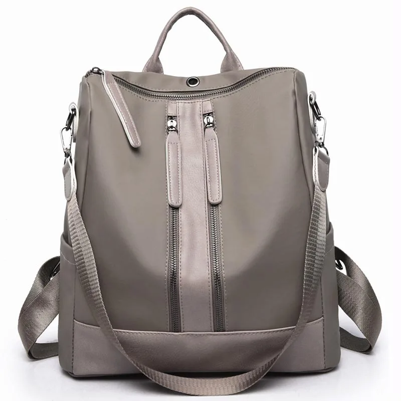 

2019 New Fashion Women Backpack shoulder Canvas Nylon Oxford Spinning Multifunction Big Bag Famous Designer Chain Bag