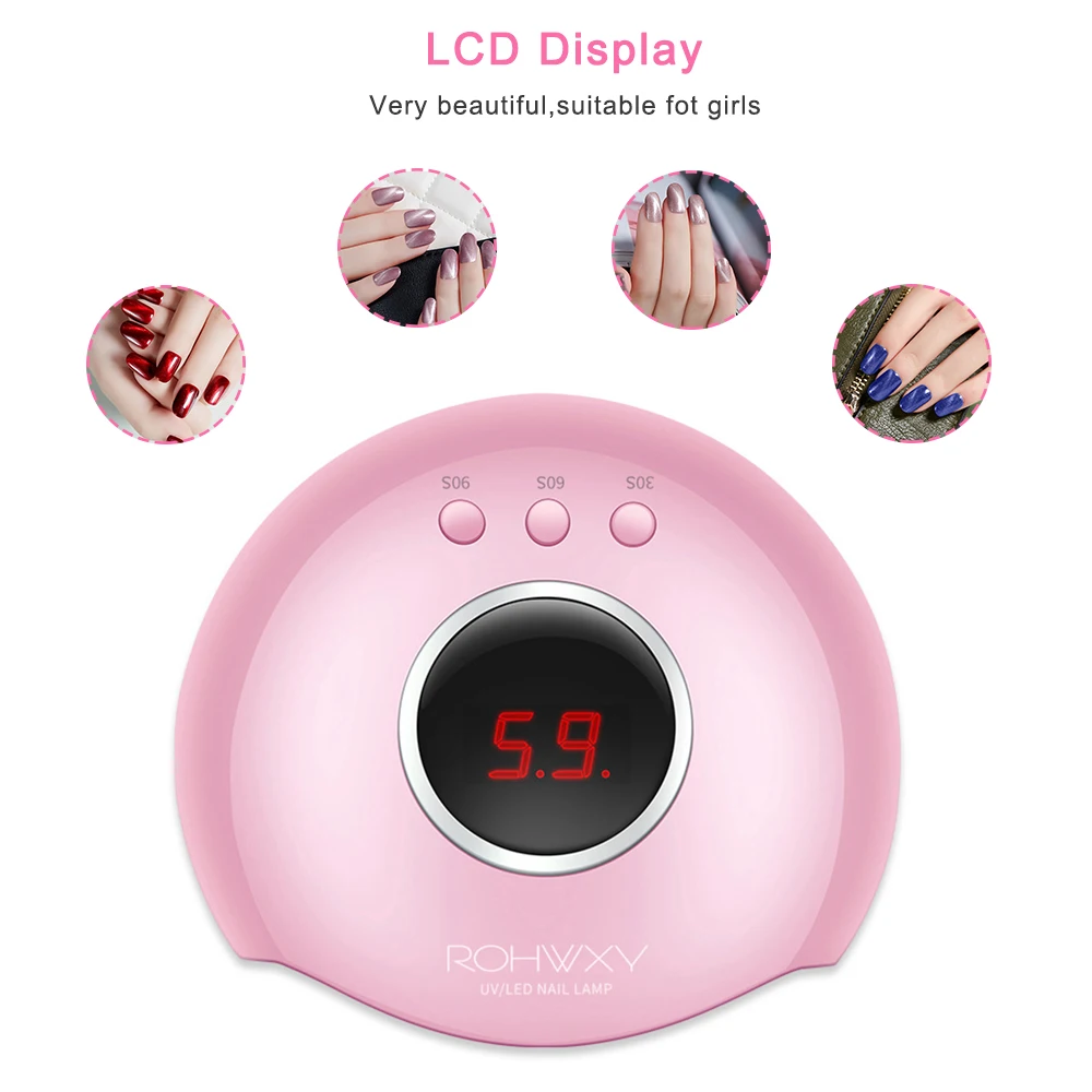 

Drop Ship 36W MINI USB Nail Dryer Lamp for Nail LED UV Lamp for Manicure LCD Display Baking Glue Polish Fast Nail Art Tools