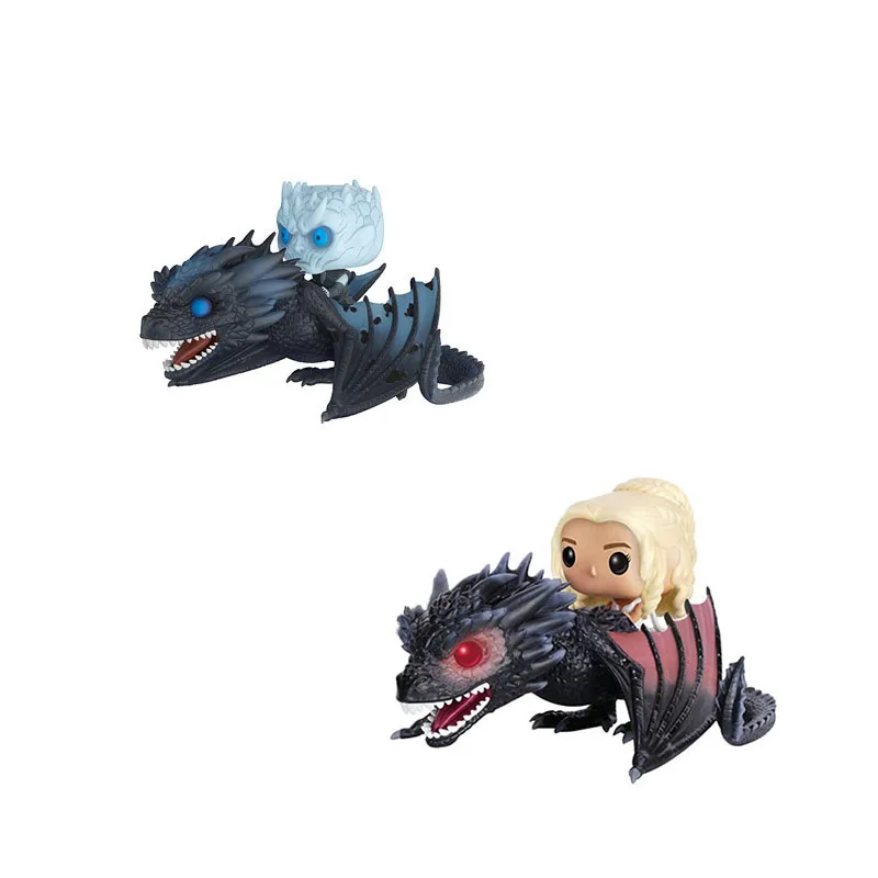 

POP Game of Thrones Night's King & Daenerys Ride the Drogon Dragon Mother Desk Model Doll Action Figure Collectible Model Toy