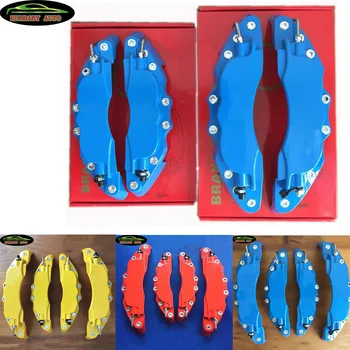 

KUNBABT 4 Pcs Metal Blank Disc Brake Caliper Covers Size M&S For 14-17 Inches Wheels