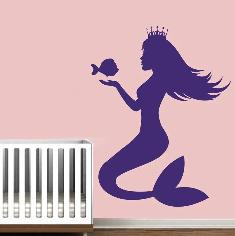 Popular Mermaid Wall Decals-Buy Cheap Mermaid Wall Decals lots from