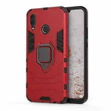 

for Huawei nova 3i INE-LX2 Anti-knock Armor Case for Huawei nova 3 PAR-LX1 PAR-LX1M PAR-LX9 Finger Ring Case Holder Cover Case>