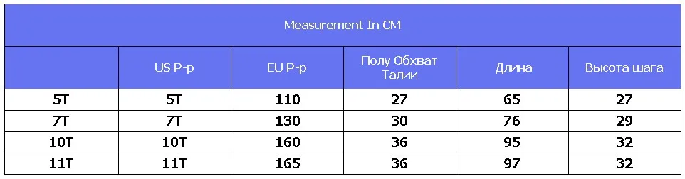 pants size RU