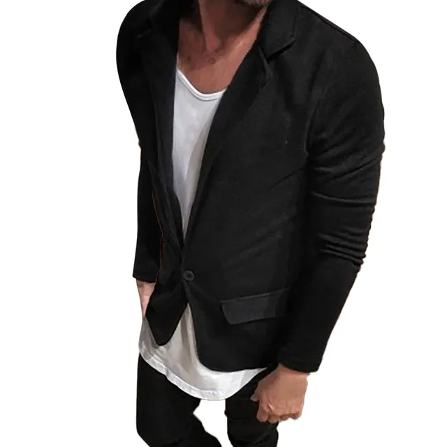 2018 New Winter Coat Men Men's Winter Warm Slim Fit Trench Coat Jacket