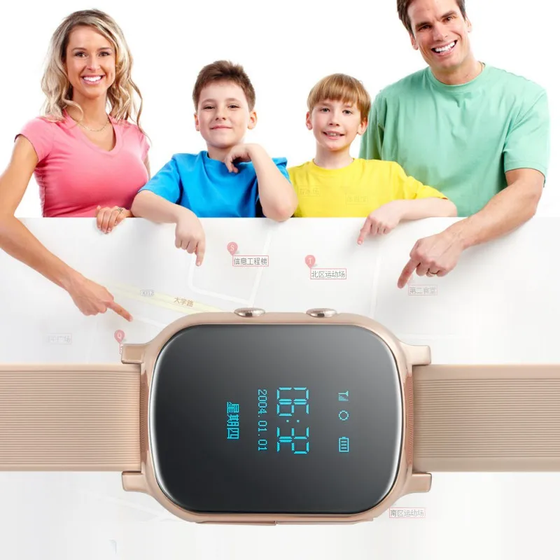

2017 Hot Sale Smart Wrist Watch GPS + GSM SOS Position Tracking Locater Tracker For Child Elder