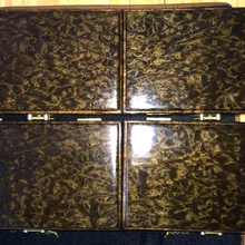 Высокое качество ПОДЛИННОЕ Миллениум темное похороненное золото Phoebe YaAn Сычуань Китай деревянная шкатулка с драконом зерна и закрученного золота