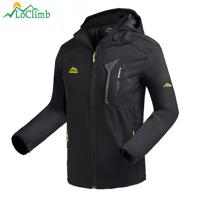 Skup LoClimb męskie na zewnątrz kurtka typu softshell mężczyźni wiosna kurtka jesienny wspinaczka Trekking wiatrówki wodoodporne kurtki turystyczne mężczyzna AM372