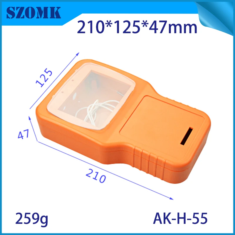 

1 piece, 210*125*47mm high quality abs plastic box for electronics project lcd screen plastic enclosure for electronics