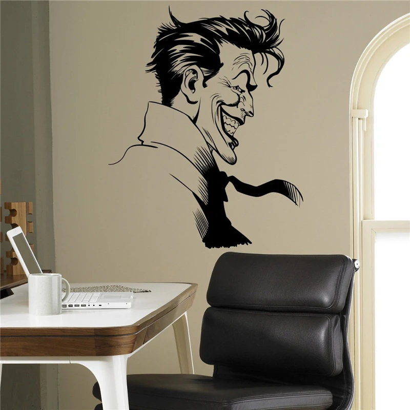 Joker Supervillain Wall  Vinyl Decal  Batman Sticker  