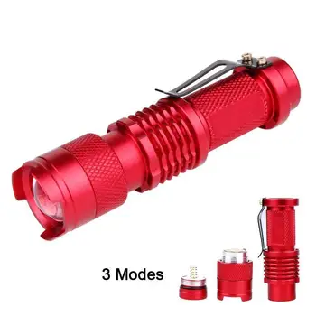 

Skywolfeye Mini Tactical Flashlight Q5 3 Modes LED Bicycle Light Red