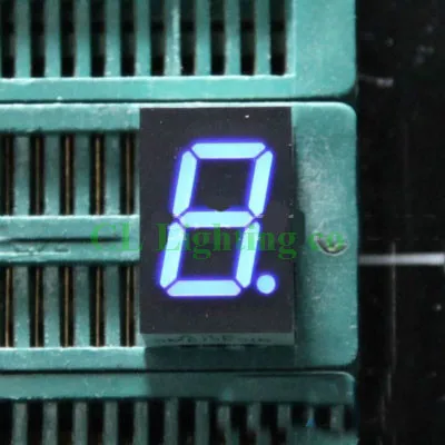 

20PCS/LOT 0.39 inch 1 Bit 7 Segment BLUE LED Display Digital Tube Plastic Metal Common anode(Nixie tube)