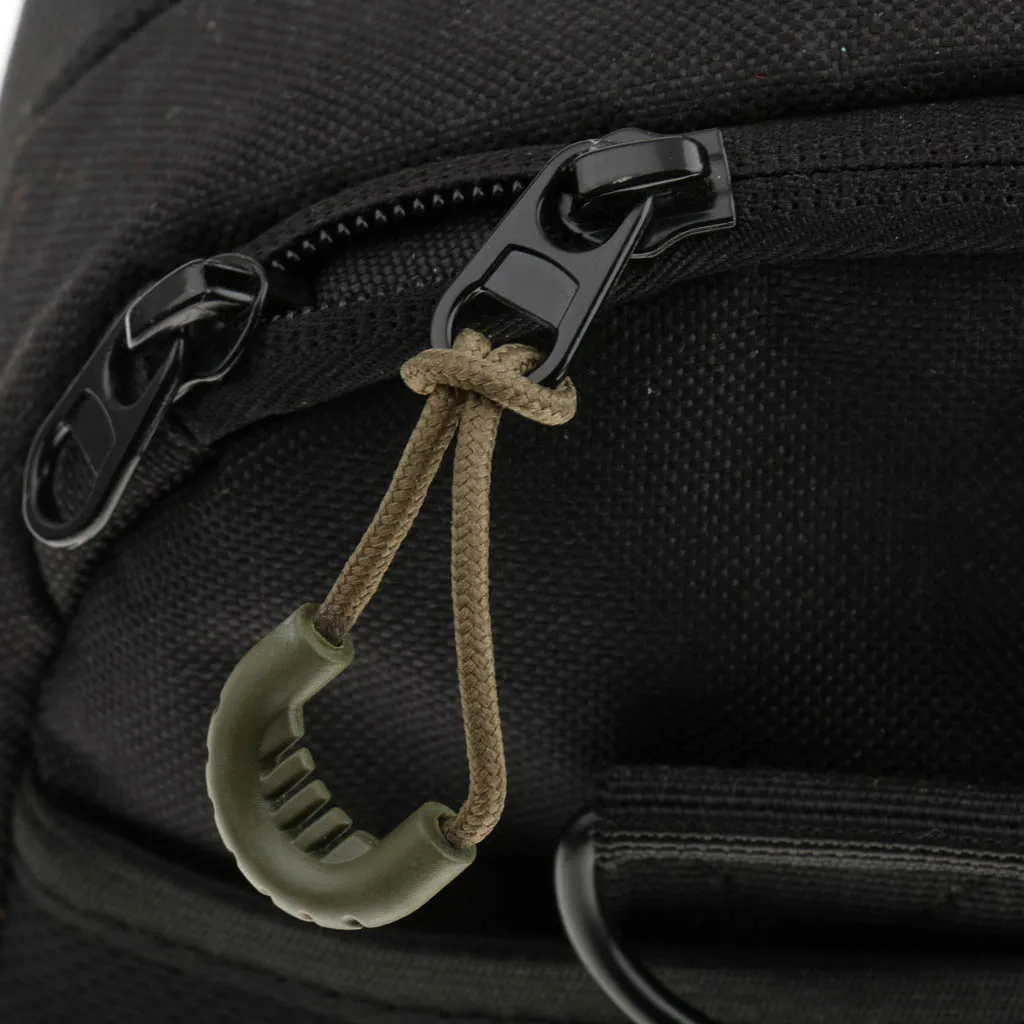 20 Pieces Zipper Pulls Cord Rope Ends Lock Zip Fastener For Jacket/Clothing/Bags