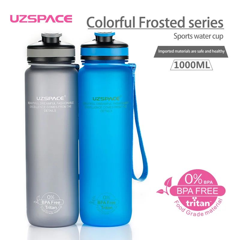 Best Sports Water Bottle - 32oz Large - Fast Flow, Flip Top Leak Proof Lid w/One Click Open - Non-Toxic BPA Free & Eco-Friendly