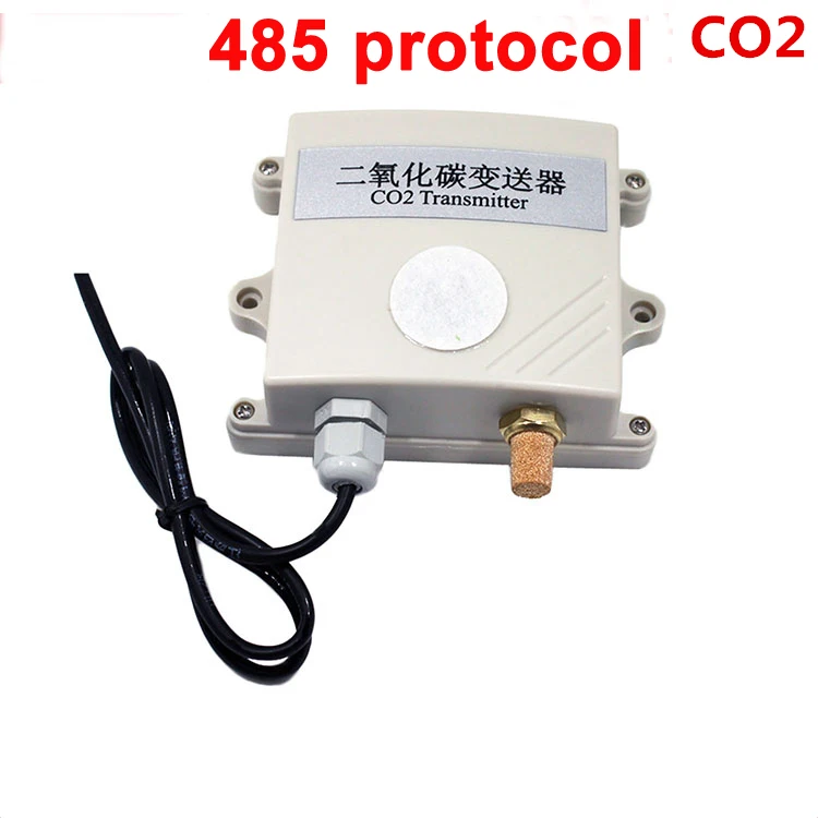 US $145.50 Free ship high quality co2 gas sensor module 485 modbus CO2 Transmitter Carbon dioxide detector gas sensor co2 485 protocol
