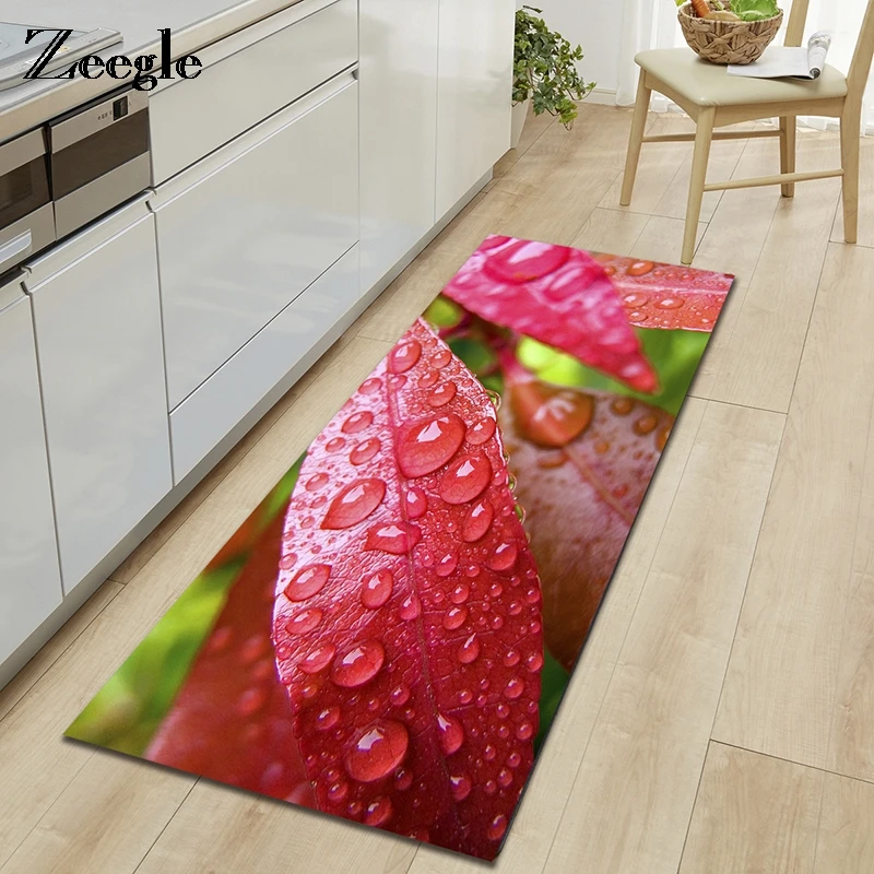 Zeegle Leaf Pattern Doormat Kitchen Floor Mat Absorbent Bathroom Carpet Living Room Carpet Baby Bedroom Beside Mat Zeegle Leaf Pattern Doormat Kitchen Floor Mat Absorbent Bathroom Carpet Living Room Carpet Baby Bedroom Beside Mat