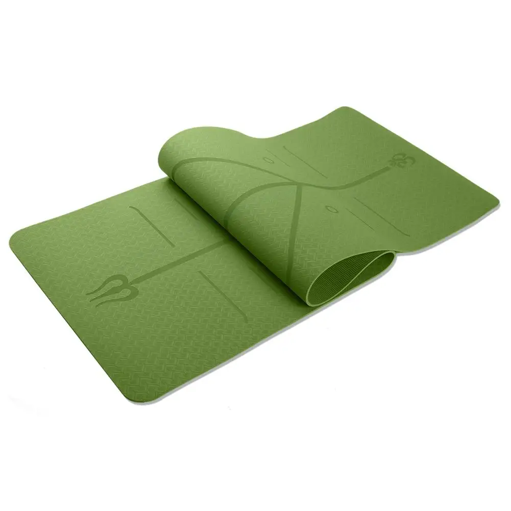 

High density 6MM Non-slip Body Line Yoga Mats For Fitness Brand Pilates Pads Sport Mats Outdoor Camping Pads Picnic Mats