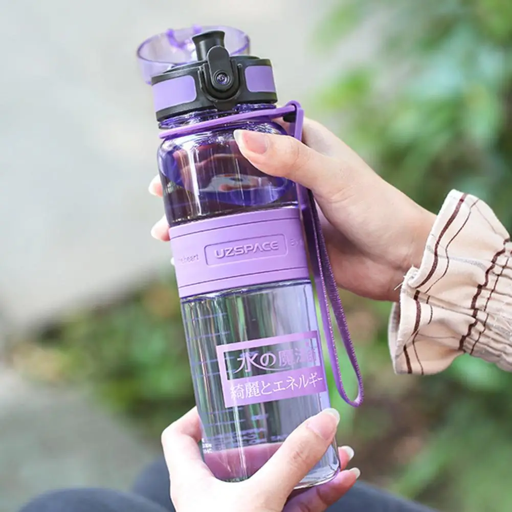 

New Portable Shatter-resistant Sport Tour Water Drinking Bottle Kettle with Lanyard Water Bottles