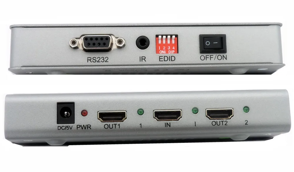 1X2 4K Переходник HDMI разветвитель 1-In 2-Out, 4 K/60Hz 3D HDMI2.0, HDCP2.2, 8 способов управления EDID для CCTV HDTV HD плеер