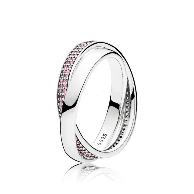 

Kristie 100% Sterling silver 1:1 Glamour 196546PCZ SWEET PROMISE RING Original Women wedding Fashion Jewelry