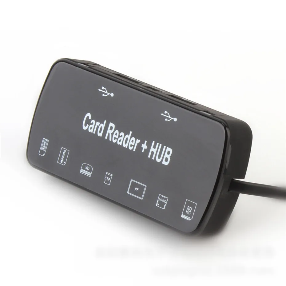 BASIX USB 2 0 концентратор кард ридер usb разветвитель 7 портов с MS/PRO XD TF CF SD/карточка HC