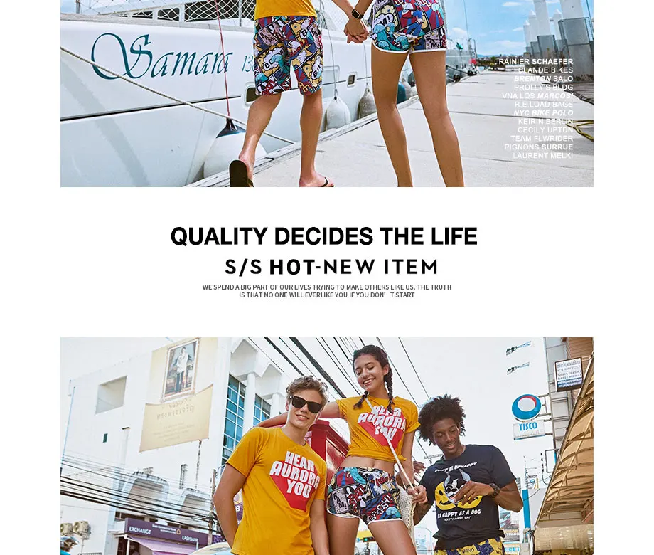 Shorts de praia e surfe