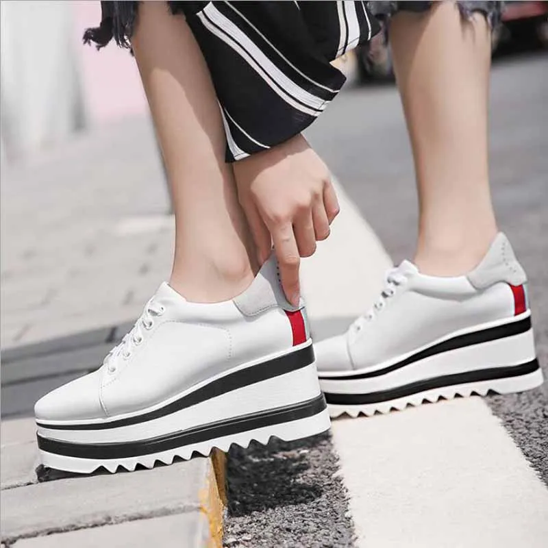 

Spring Women Flats Shoes Woman Genuine Leather Flats Ladies Shoes Female Cutout Slip On Ballet Flat Loafers Big Size
