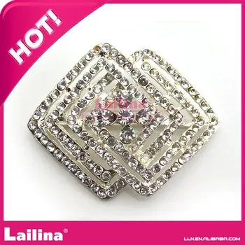 

Fashion rhinestone slider buckle for wedding invitation
