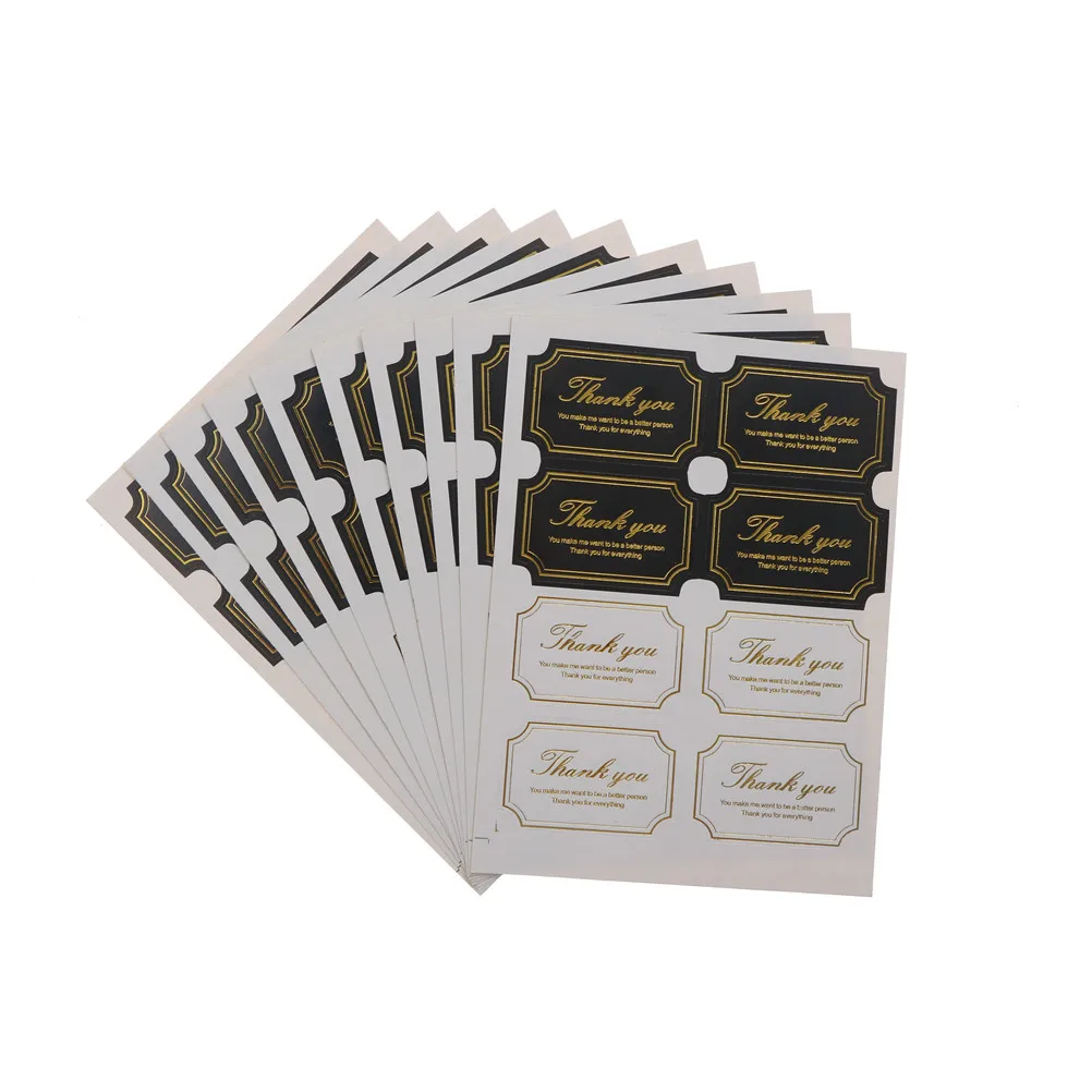 

80pcs thank you Food Tags Labels Gift Tag Christmas Decorative Diy Diary Sticker Scrapbooking Sticky Stationery School Supplies