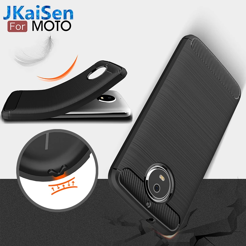 

For Motorola G7 Power Carbon Fiber Rugged TPU Case For Moto E4 E6 G5 G5S G6 Plus Z2 Z3 Z4 Play P40 P30 Note Cover E5 Play go