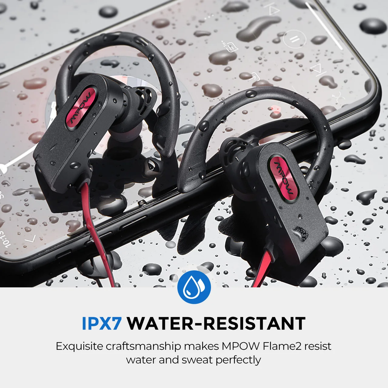 Mpow Пламя 2 ipx7 водонепроницаемый Bluetooth 5,0 спортивные наушники 13 часов воспроизведения HD стерео звук для iPhone samsung huawei Xiaomi