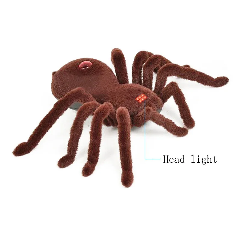 Remote Control 11inch 2CH Infrared RC Tarantula Spider Prank Toy Kid Christmas Gift 