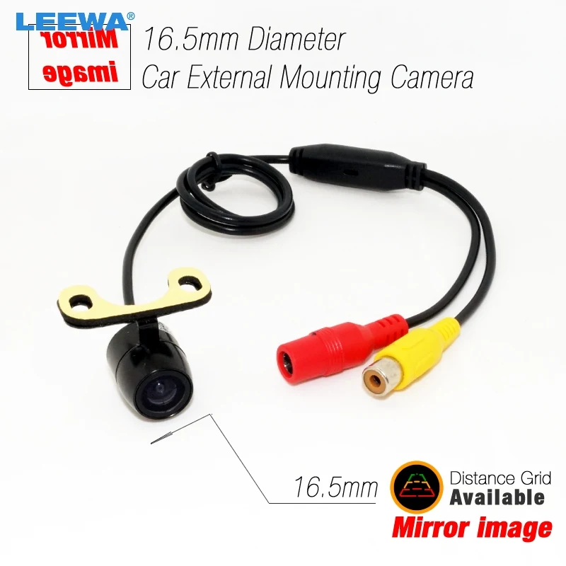 

LEEWA 5set Universal Wide angle 170 Degree Car Rear View Camera With Distance Grid Waterproof #CA2213