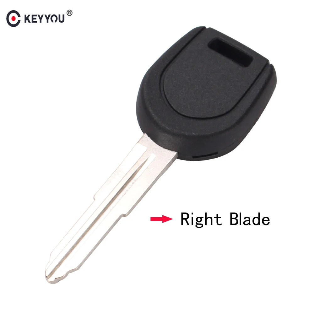 

KEYYOU Transponder Key Shell Fob Case For Mitsubishi Colt Outlander Mirage Pajero Remote Car Blank Key Right Blade No Chip