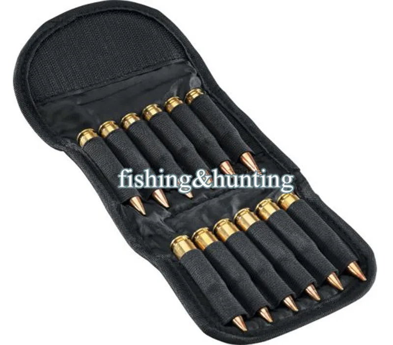 

FACAILU hunting 12 bullets pouch Hunting Bullet Holder 12 Round Shell Rifle Cartridge Carrier Folding Rifle Ammo Bag