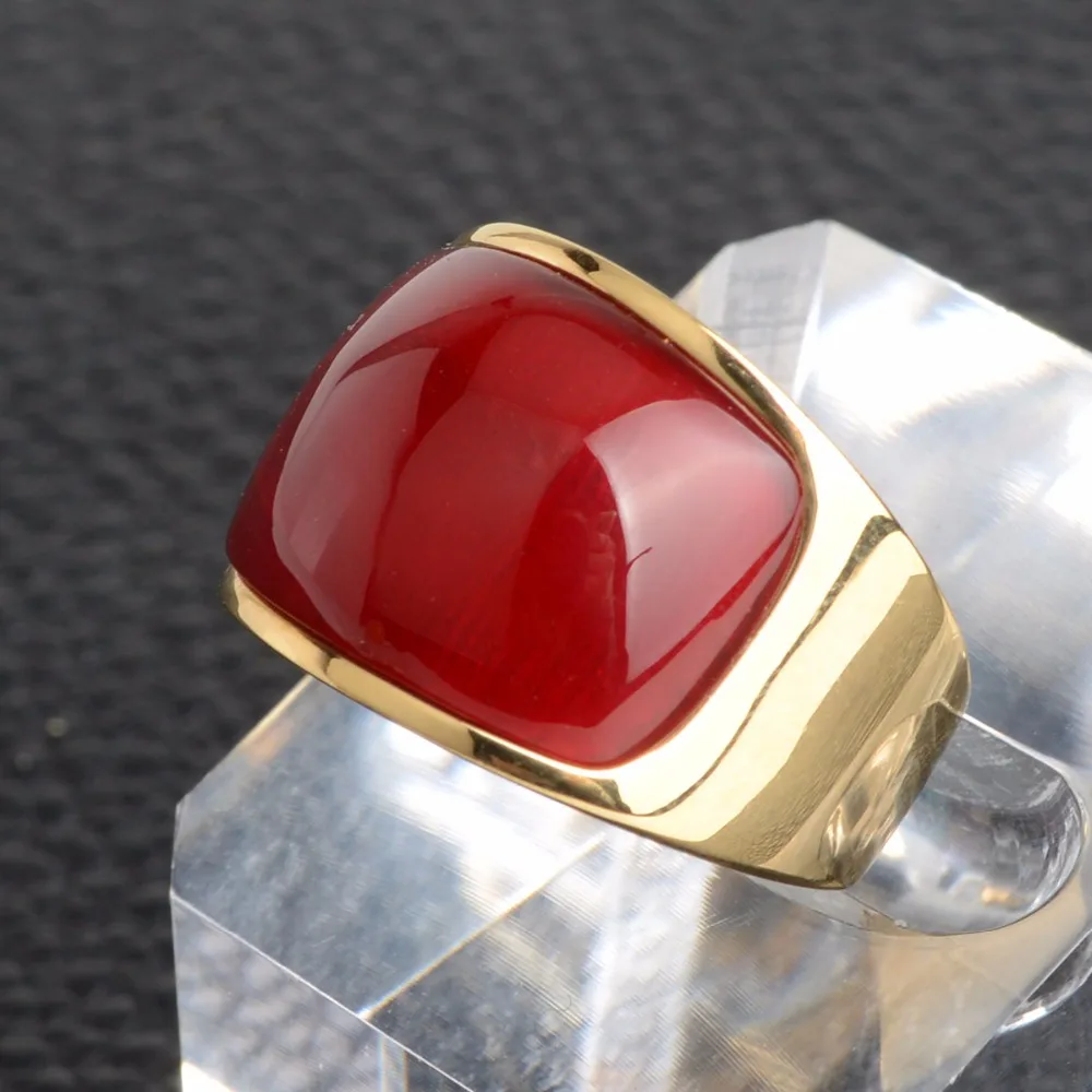 Keisha Lena2019 новое кольцо для мужчин и женщин с овальным камнем, кольца золотого цвета из нержавеющей стали, модное обручальное кольцо, аксессуары, новейшие