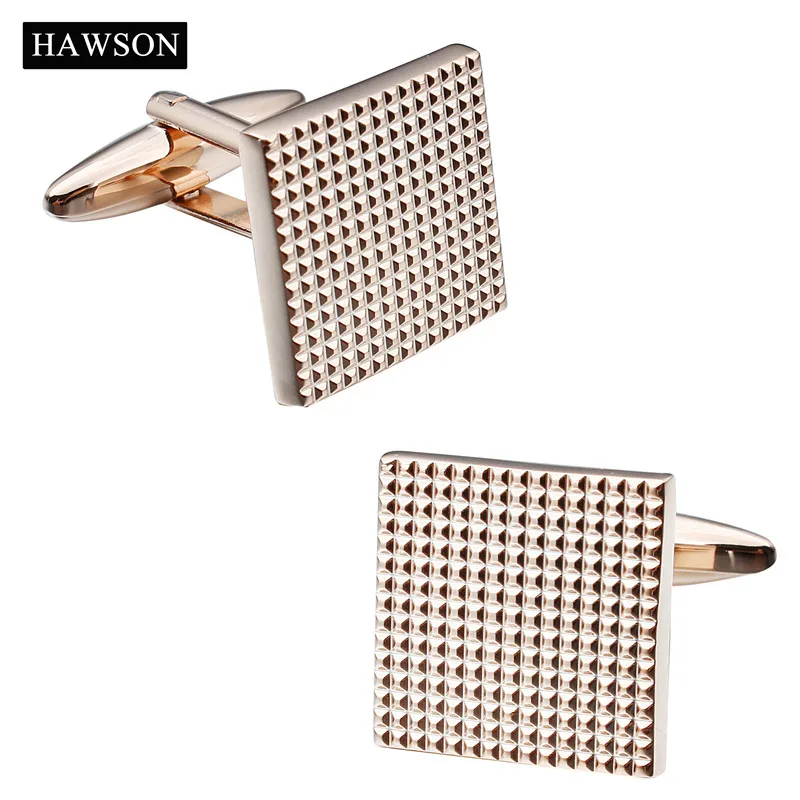 

Rose Gold Square Metal Cufflinks for Men