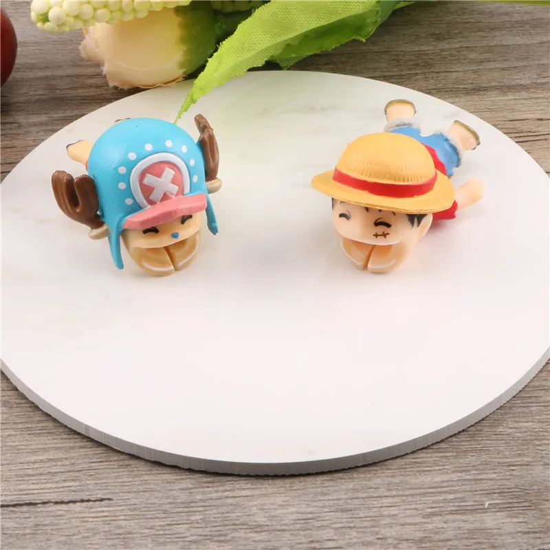 SIANCS Милая цельная кукла защита для кабеля "укус" chompers Chopper Luffy для iphone usb кабель мультфильм Органайзер winder