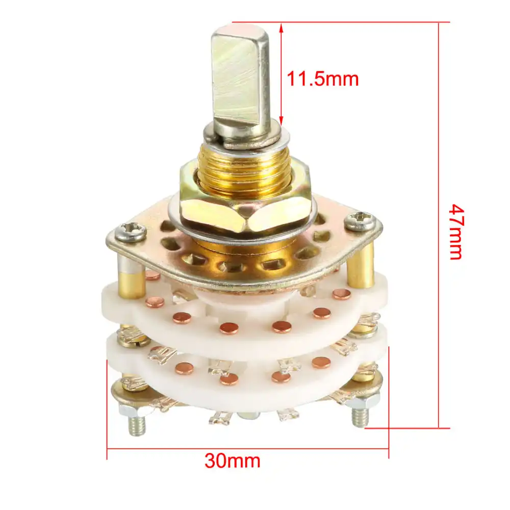 2P11T 2 Pole 11 Position Dual Deck Band Channael Rotary Switch~erHH
