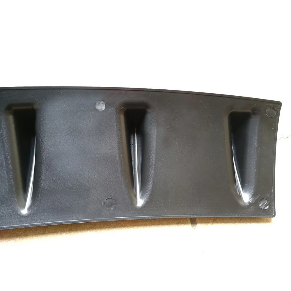 Universal ABS Car Rear Bumper Shark Fin 7 Wings Lip Diffuser Car Rear Bumper Shark Fin Diffuser Spoiler Kit Lower Car Splitter (8)
