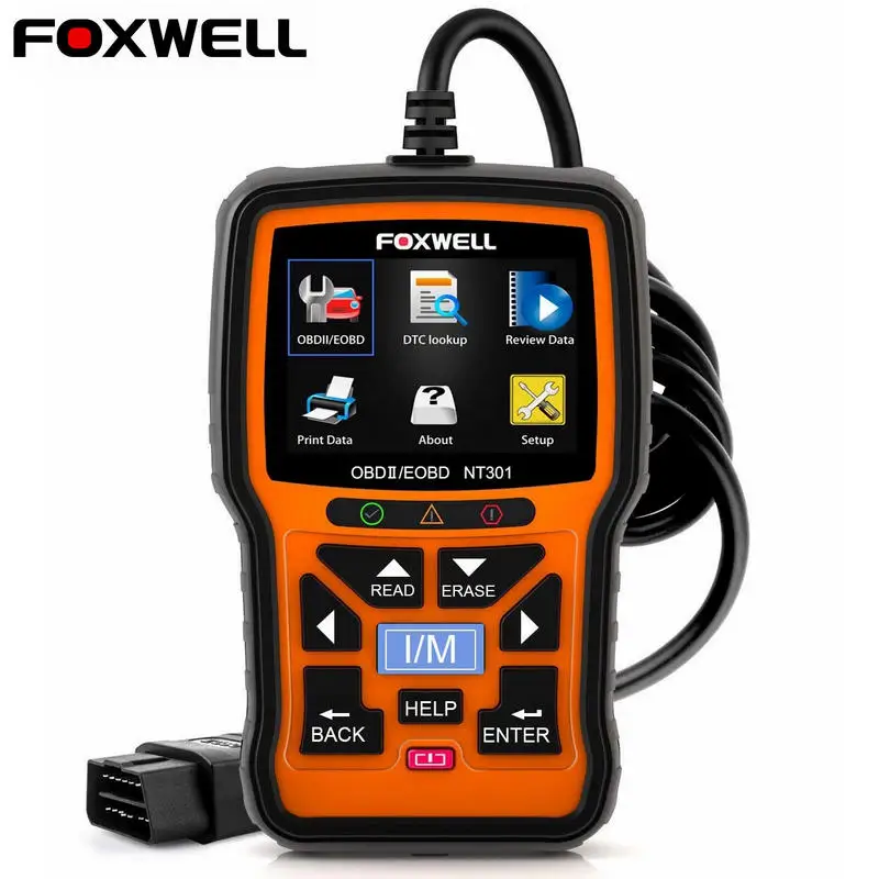 

Foxwell NT301 OBD OBD2 Scanner Engine Code Reader Car Diagnostic Tool Multi languages Universal ODB 2 ODB2 Automotive Scanner