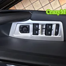 Для Volkswagen Tiguan(2nd gen) левый матовая дверная ручка держатель Окно лифт переключатель Крышка отделка 5 шт