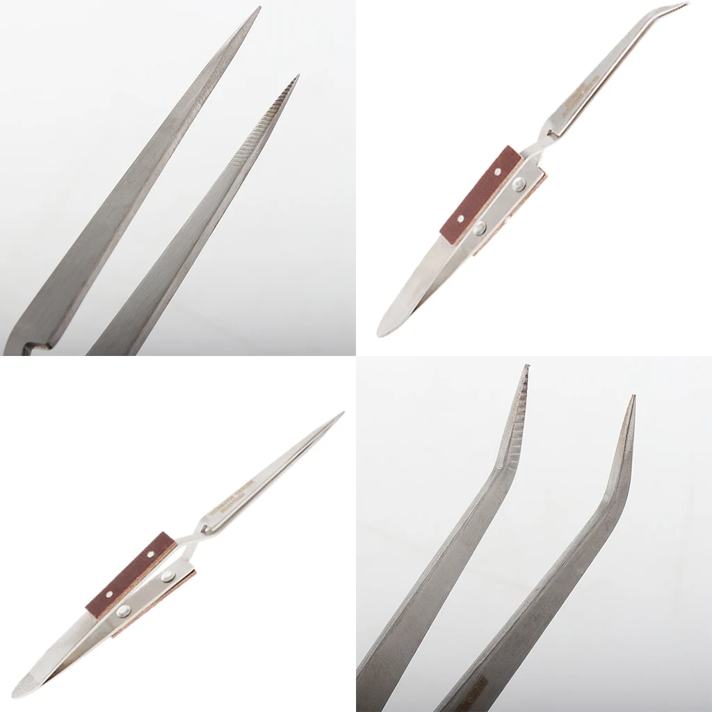 

Stainless Steel Soldering Bouncing Self Clip Welding Fixed Tweezer