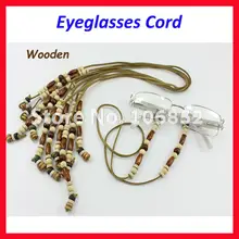 JX007 ; набор из 10 шт./лот Ретро деревянная жемчужная бусинка-замшевый шнур для солнцезащитных очков очки для чтения очки шнур цепочка-держатель