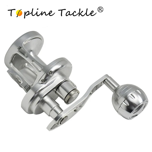 Best Offers TopLine Tackle Trolling Reel Aluminum CNC Machined 100-300Series Fishing Reel Right Hand Max Drag 25-30kg TA500 Jigging Reel