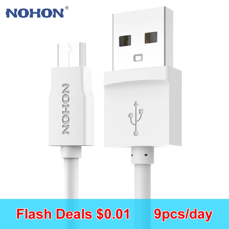 NOHON Micro USB кабель Быстрая зарядка для Samsung Xiaomi Meizu Nokia LG Sony Lenovo телефонах Android MP3