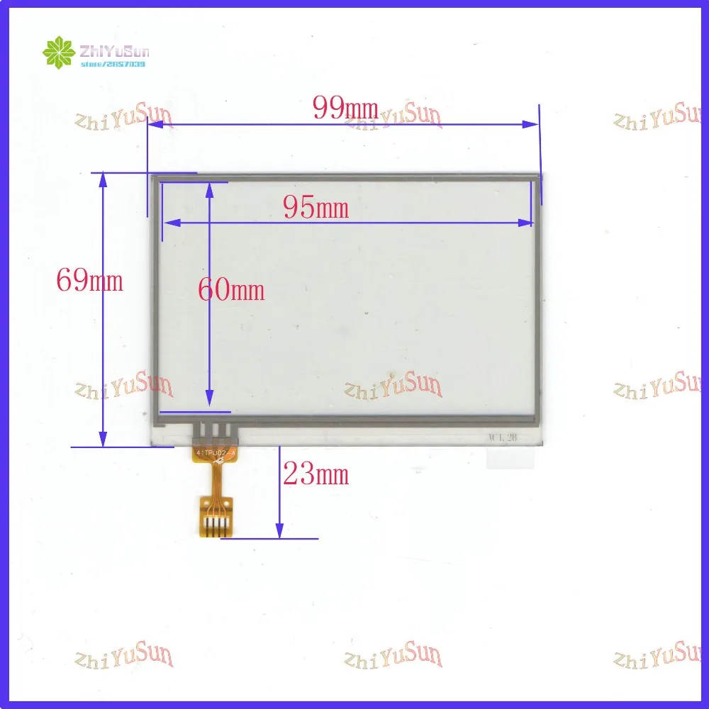 

ZhiYuSun 99mm*69mm 4.3inch 4 line touch screen panel 99*69 Welding typ Sensor glass Compabible for GPS CAR