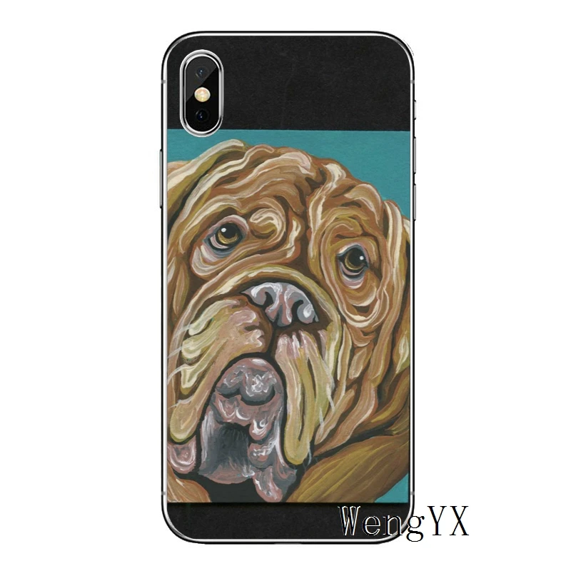 Dogue de Bordeaux dog для Apple iPhone 8 7 plus 6s 6 plus X XR XS Max SE 5s 5c 5 4s 4 Мягкий чехол из ТПУ для телефона - Цвет: de-Bordeaux-A-06