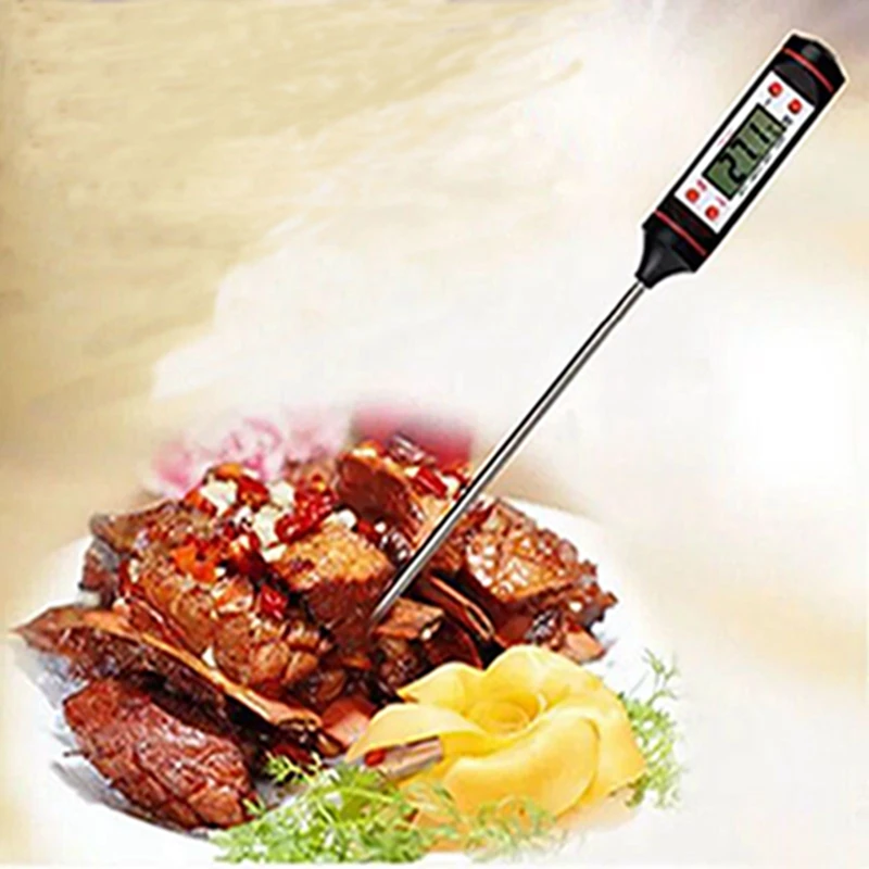 Meat Thermometer Kitchen Tools Digital Meat Thermometer Cooking Food Probe Water Milk Oven BBQ Thermometer (1)