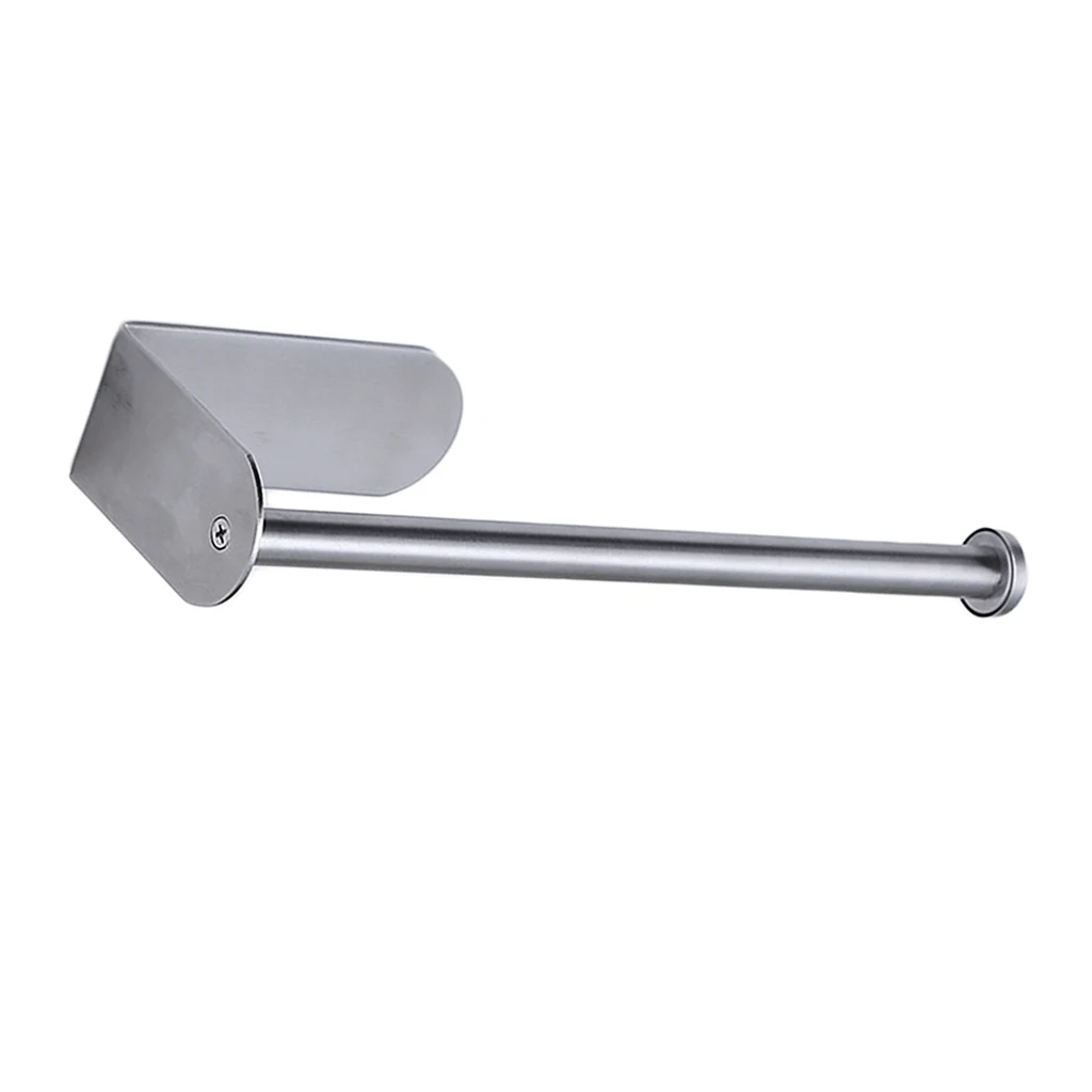 Baoblaze Stainless Steel Hanger Storage Rack Kitchen Clip Organizer Toilet Bathroom Paper Tissue Holder Stand