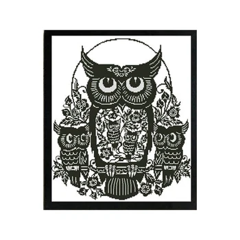 

owl New simple 100% accurate printing cross stitch kit animals,11CT Pattern on the canvas 14CT Cross Stitch kits,needlework DIY